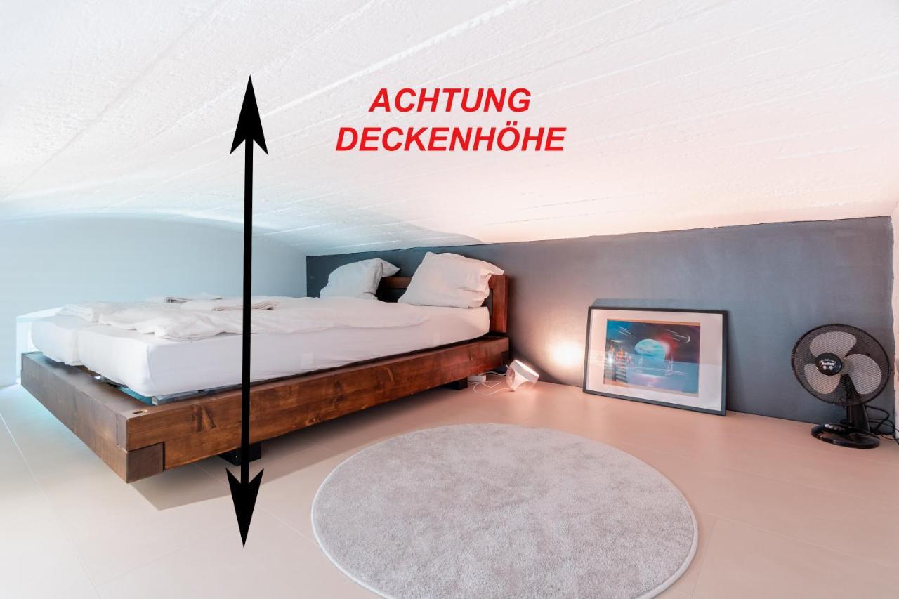 Homebydoni - Kueche I Terrasse I 500 Mbits Wifi I Design Loft Nahe Rmcc & Staatstheater Wiesbaden Luaran gambar